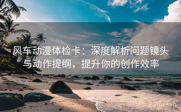 风车动漫体检卡：深度解析问题镜头与动作提纲，提升你的创作效率