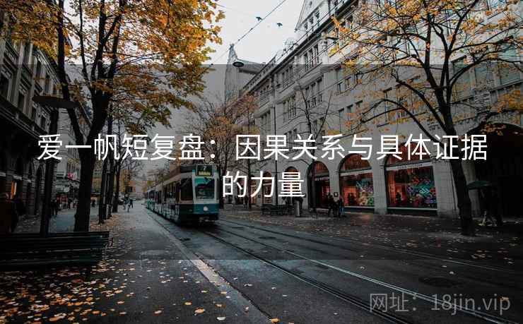 爱一帆短复盘：因果关系与具体证据的力量