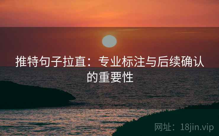 推特句子拉直：专业标注与后续确认的重要性